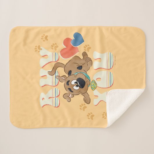 Couverture Sherpa Chiot Scooby-Doo "Ruv You" (Devant (Horizontal))