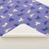 Couverture Sherpa Chiots de laboratoire jaune et noir sur Arrière -  (3/4)