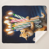 Couverture Sherpa Chipmunk Birthday Candles (Devant (Horizontal))