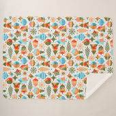 Couverture Sherpa Chirsmtas modernes (Devant (Horizontal))