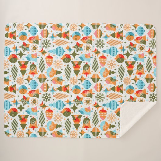 Couverture Sherpa Chirsmtas modernes (Devant (Horizontal))