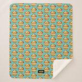 Couverture Sherpa Choc Chip Muffins Motif - Vos propres initiales su (Devant)