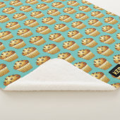 Couverture Sherpa Choc Chip Muffins Motif - Vos propres initiales su (3/4)