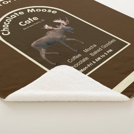 Couverture Sherpa Chocolat Moose Café (3/4)