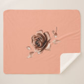 Couverture Sherpa Chocolate Rose Glaze (Devant (Horizontal))