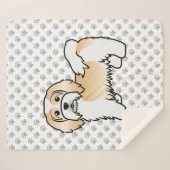 Couverture Sherpa Chose De Dessin Cute Fawn Et White Havanais (Devant (Horizontal))
