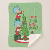 Couverture Sherpa Chose Une Chose Deux Merry Things Jolly Things (Devant)