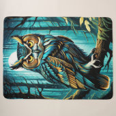 Couverture Sherpa Chouette (Devant (Horizontal))