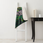 Couverture Sherpa Chouette blanche celtique (En situation)