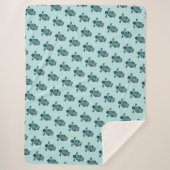 Couverture Sherpa Chouette d'art populaire nordique (Devant)