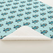 Couverture Sherpa Chouette d'art populaire nordique (3/4)