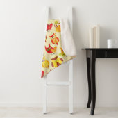 Couverture Sherpa Chouette d'automne mignonne pour bébé (En situation)