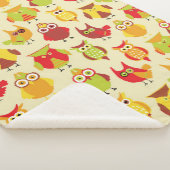 Couverture Sherpa Chouette d'automne mignonne pour bébé (3/4)