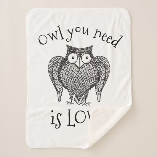 Couverture Sherpa Chouette dont vous avez besoin (Devant)