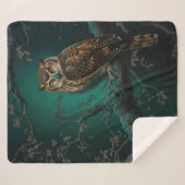 Couverture Sherpa Chouette Imaginaire (Devant (Horizontal))