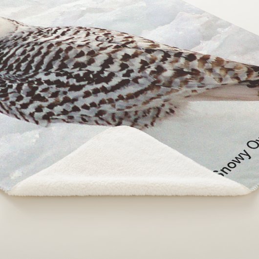 Couverture Sherpa Chouette neige Sherpa Blanket (3/4)