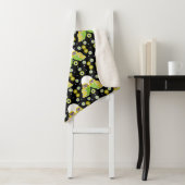 Couverture Sherpa Chouette scandinave Art folklorique Sherpa Blanket (En situation)