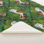 Couverture Sherpa Chouettes, fougères, chênes et baies (3/4)