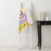 Couverture Sherpa Chouettes mignonnes, Chouette Motif, Chouettes col (En situation)