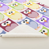 Couverture Sherpa Chouettes mignonnes, Chouette Motif, Chouettes pou (3/4)