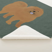 Couverture Sherpa Chow Chow Blanche Sherpa (3/4)