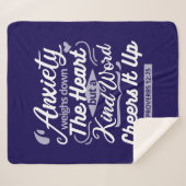 Couverture Sherpa Christian Encouragement Quote – Anxiety & Kindness (Devant (Horizontal))