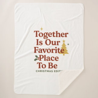 Couverture Sherpa christmas