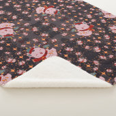 Couverture Sherpa Christmas Cat With Santa Hat (3/4)