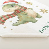 Couverture Sherpa Christmas Dinosaur Baby Shower Gift Small (3/4)