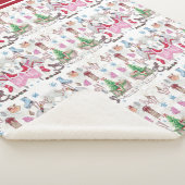 Couverture Sherpa Christmas Fairy Tale Motif Nom de famille (3/4)