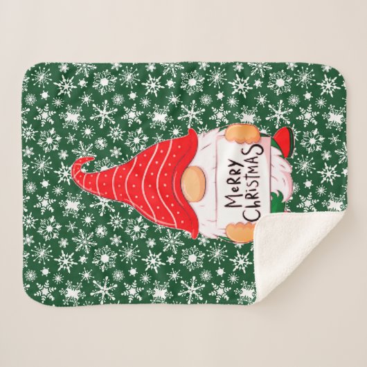 Couverture Sherpa Christmas Gnome (Devant (Horizontal))