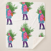 Couverture Sherpa Christmas Illustrated Holiday Sherpa Blanket (Devant)