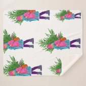 Couverture Sherpa Christmas Illustrated Holiday Sherpa Blanket (Devant (Horizontal))