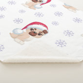 Couverture Sherpa Christmas Puppies – Cozy Holiday Dog Blanket Gift (3/4)