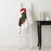 Couverture Sherpa CHRISTMAS WREATH Fleece Blanket (En situation)