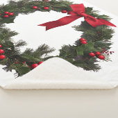 Couverture Sherpa CHRISTMAS WREATH Fleece Blanket (3/4)