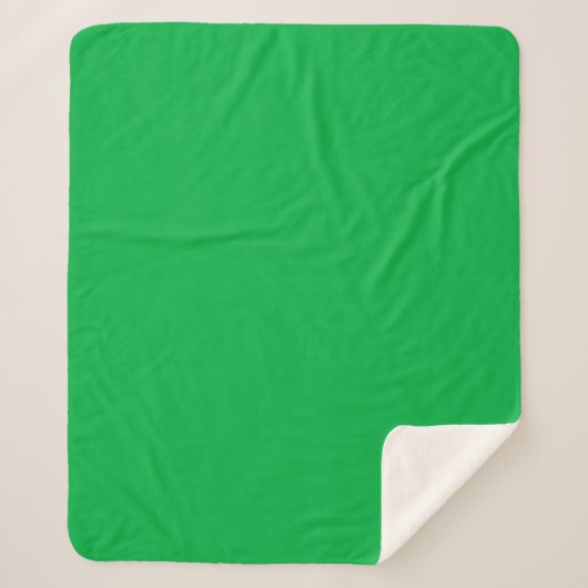 Couverture Sherpa Chroma couleur clé vert (Devant)