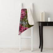 Couverture Sherpa Chrysanthème rose (En situation)