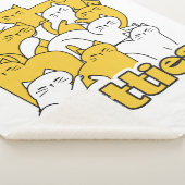 Couverture Sherpa Chubby Kitties Design - Cat Art adorable (3/4)