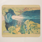Couverture Sherpa Chutes d'Amida d'Hokusai Japon Cascade (Devant (Horizontal))