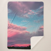 Couverture Sherpa Ciel de couleur pastel (Devant)