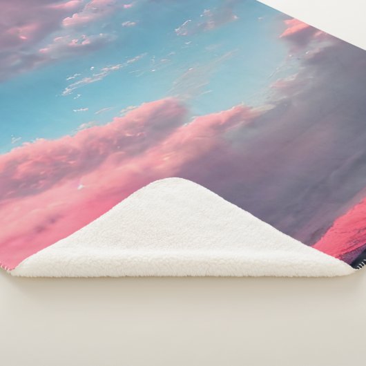 Couverture Sherpa Ciel de couleur pastel (3/4)