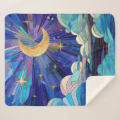 Couverture Sherpa Ciel nocturne - Art numérique Mosaic (Devant (Horizontal))