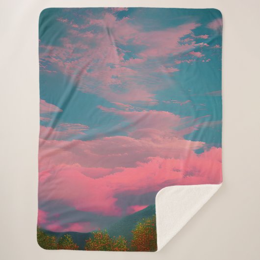 Couverture Sherpa Ciel tourné (Devant)