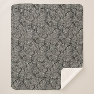 Couverture Sherpa Ciment de pavage de rue d'asphalte noir
