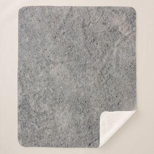 Couverture Sherpa Cimetière en béton texture grise