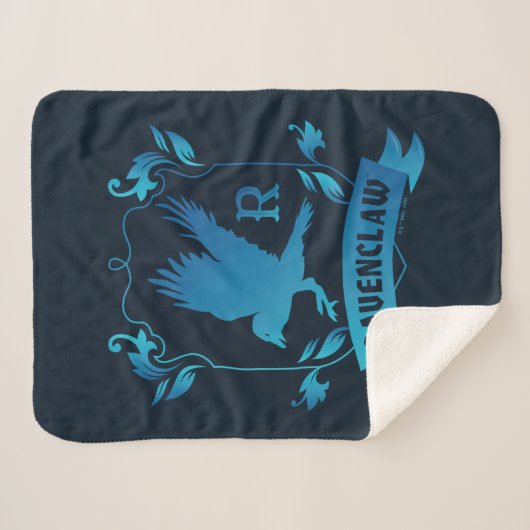 Couverture Sherpa Cimier de maison ORNÉ RAVENCLAW™ (Devant (Horizontal))