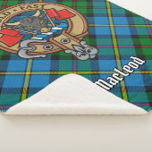 Couverture Sherpa Cimier du clan MacLeod sur tartan (3/4)