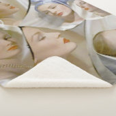 Couverture Sherpa circa 1940 belle impression femme (3/4)