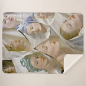 Couverture Sherpa circa 1940 belle impression femme (Devant (Horizontal))